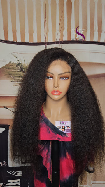 Kinky Straight Double Drawn Wig