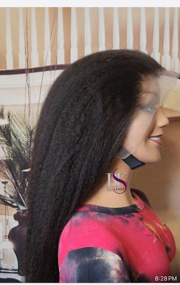 Kinky Straight Human Hair Wig