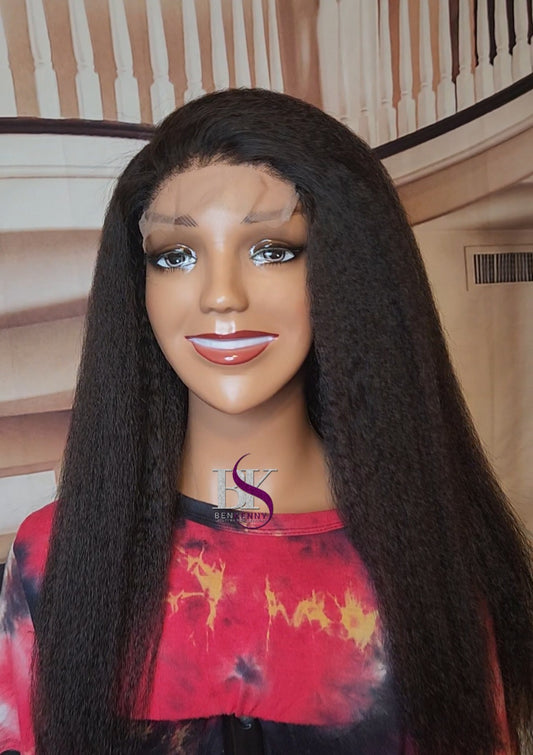 Kinky Straight Double Drawn Wig