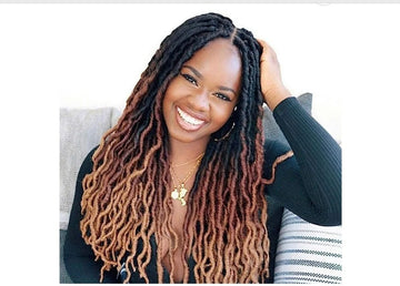 24 inch Wavy Gypsy Locs Ombre Crochet Hair 6packs