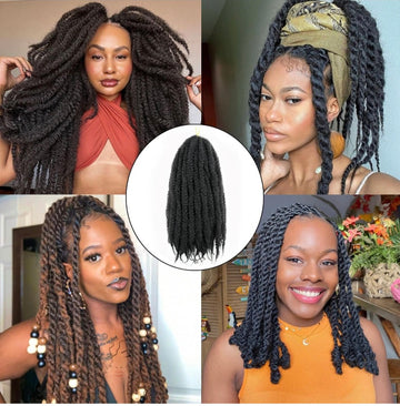 Marley hair Kinky Afro twist braids