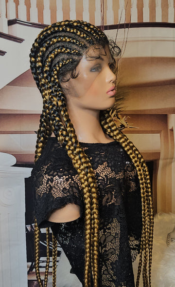 Braided cornrows wig