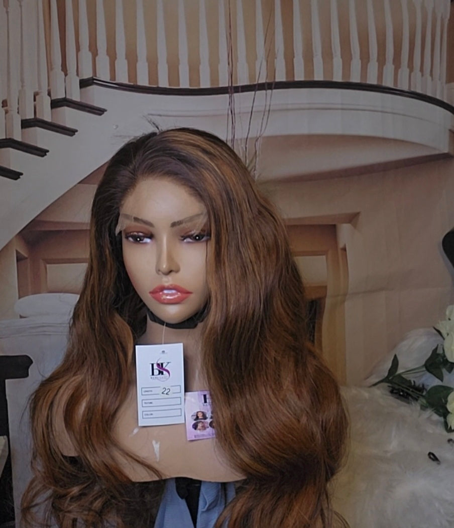 Waves human hair wig